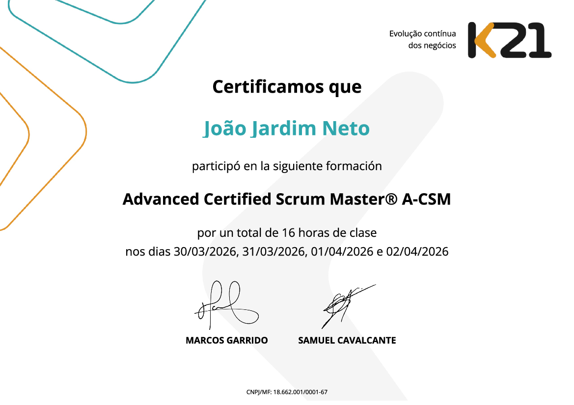 Certificado K21